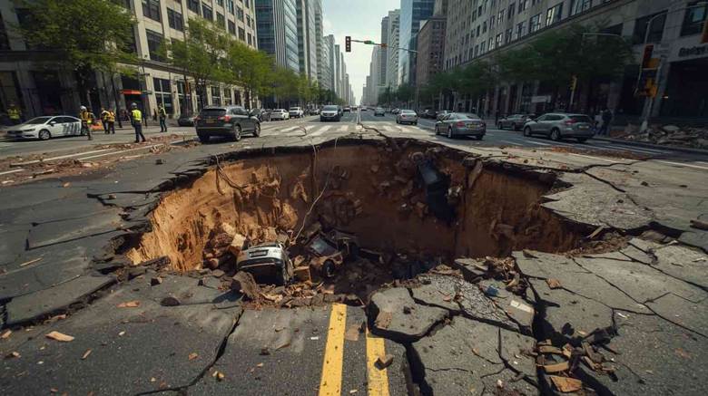 sinkhole swallowed